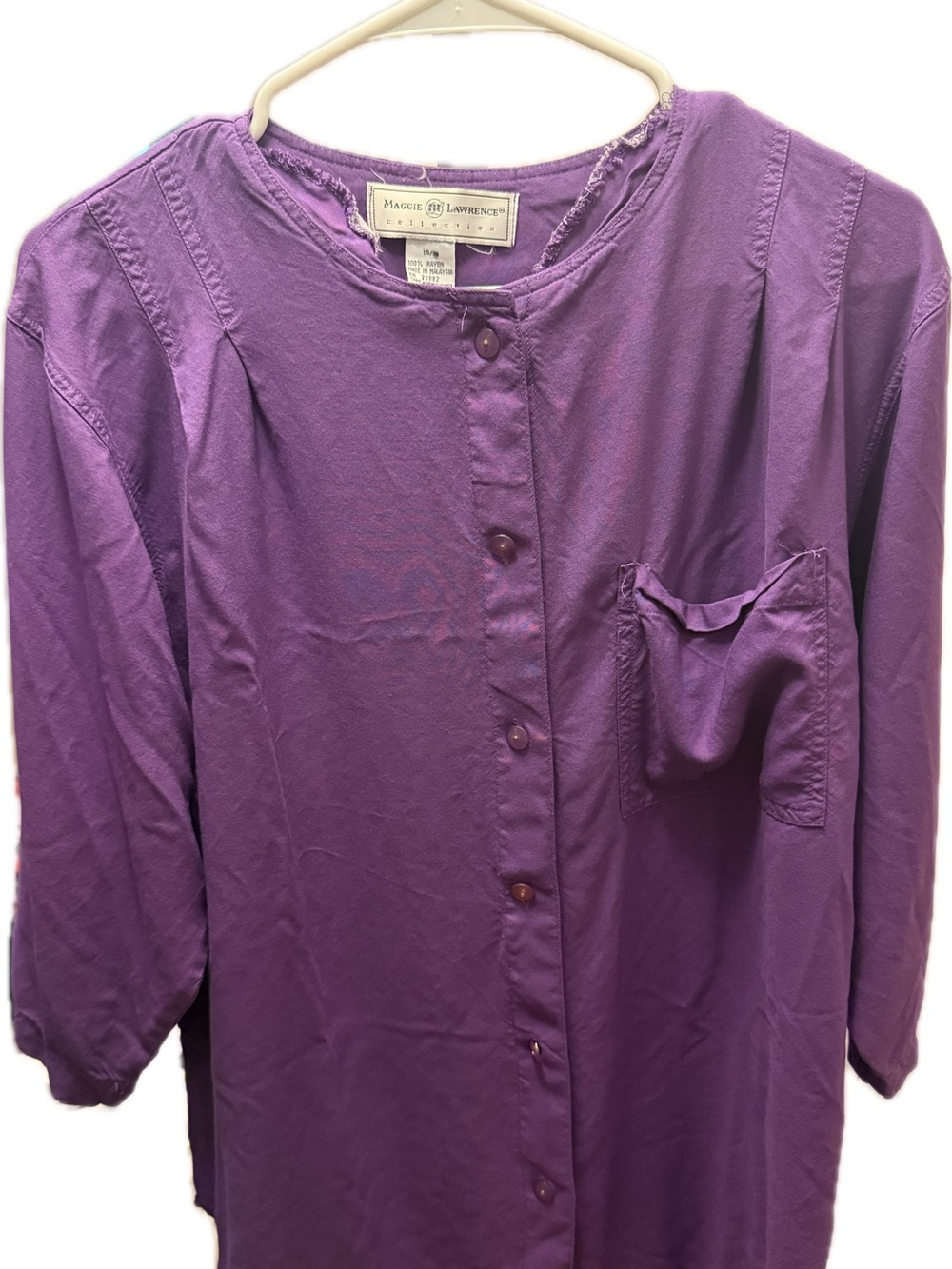 Maggie Lawrence Violet Button-Up Top